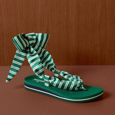 Women's Striped Wrap Sandals - Rosie Assoulin x Target Green