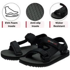 Alpine Swiss Reid Mens Sport Sandals Athletic Open Toe Outdoor Walking Shoe Adjustable Strap Cushion EVA Footbed Durable Stylish Summer Comfort Sandal