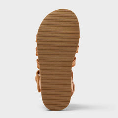 Toddler Girls' Makoa Gladiator Footbed Sandals - Cat & Jack™ Light Brown