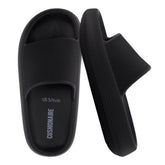 CUSHIONAIRE Feather Slides – Comfortable Cloud Cushion House Slippers for Women, Indoor Outdoor EVA Foam Foot Spa Shower Shoes, Non-Slip Arch Support