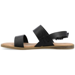 Journee Women's Lavine Wide Width Multi Strap Flat Sandals