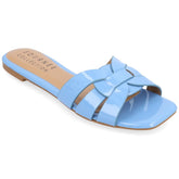 Journee Women's Comfort System Arrina Wide Width Flat Sandals