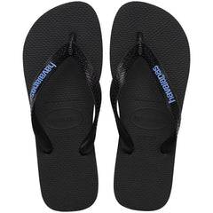 Havaianas Women's Logo Flip Sandals - Black