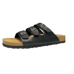 CUSHIONAIRE Men's Lela-M Cork footbed Sandal with +Comfort