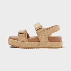 Women’s Tanner Sandals with Memory Foam Insole - A New Day™ Tan