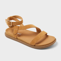 Kids' Shai Asymmetrical Strap Sandals - Cat & Jack™ Tan