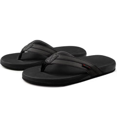 Alpine Swiss Trey Mens Flip Flops Cushion Thong Beach Sandals for Men Non-Slip Sole Men Shoes Arch Support Durable Summer Faux Leather Sandals