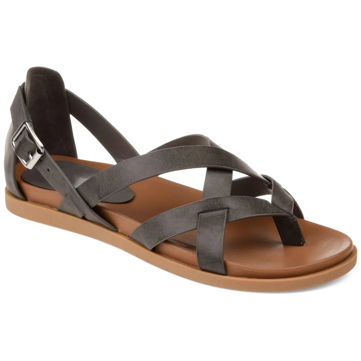 Journee Collection Women's Ziporah Gladiator Flat Sandals