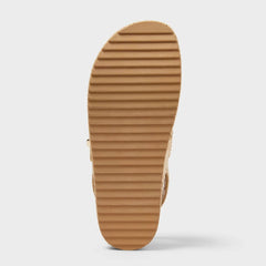 Women’s Tanner Sandals with Memory Foam Insole - A New Day™ Tan