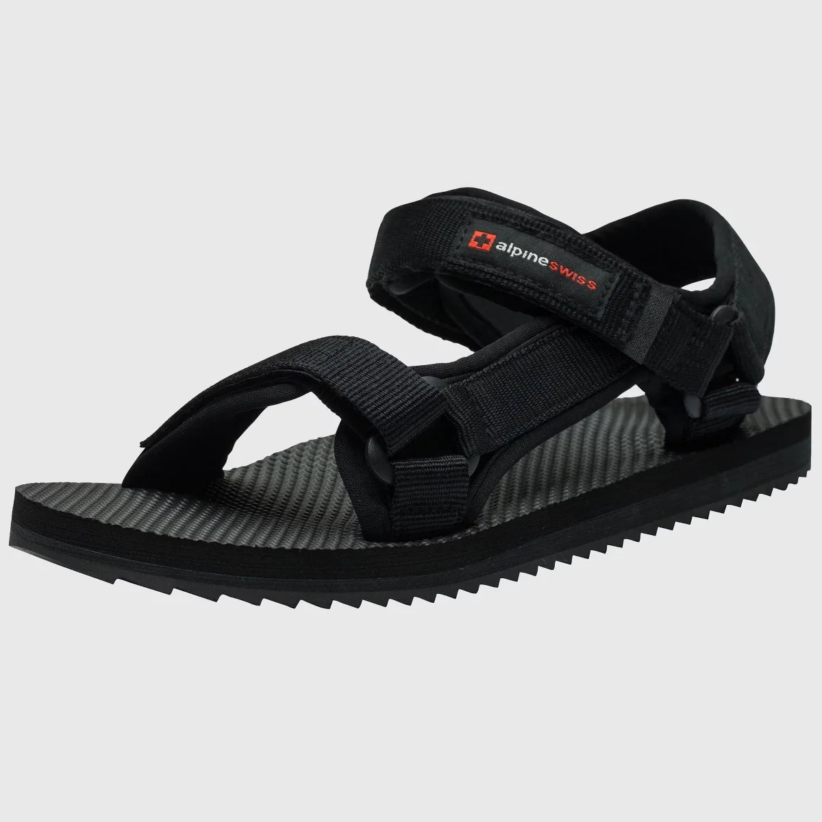 Alpine Swiss Reid Mens Sport Sandals Athletic Open Toe Outdoor Walking Shoe Adjustable Strap Cushion EVA Footbed Durable Stylish Summer Comfort Sandal