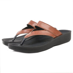 Aerothotic Glen Casual Thong Womens Walking Sandals, Tan - 11