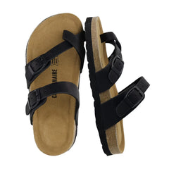CUSHIONAIRE Kid's Luna JR Cork footbed Sandal with +Comfort