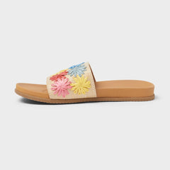 Kids' Melani Flower Strap Slides - Cat & Jack™