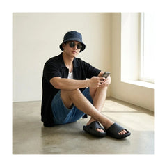 CUSHIONAIRE Men's Galaxy pool slides with +Comfort