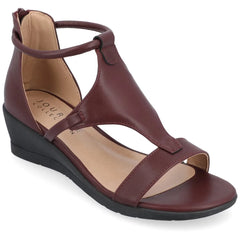 Journee Women's Trayle Medium and Wide Width Wedge Sandals