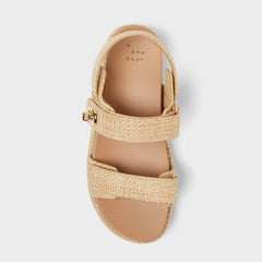 Women’s Tanner Sandals with Memory Foam Insole - A New Day™ Tan