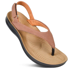 Aerothotic Verra Women's Comfortable Soft Toe Post Sandals with Arch Support