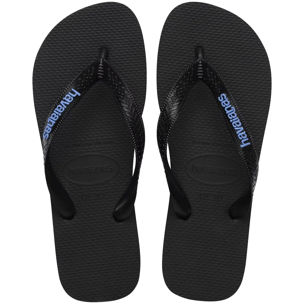 Havaianas Women's Logo Flip Sandals - Black