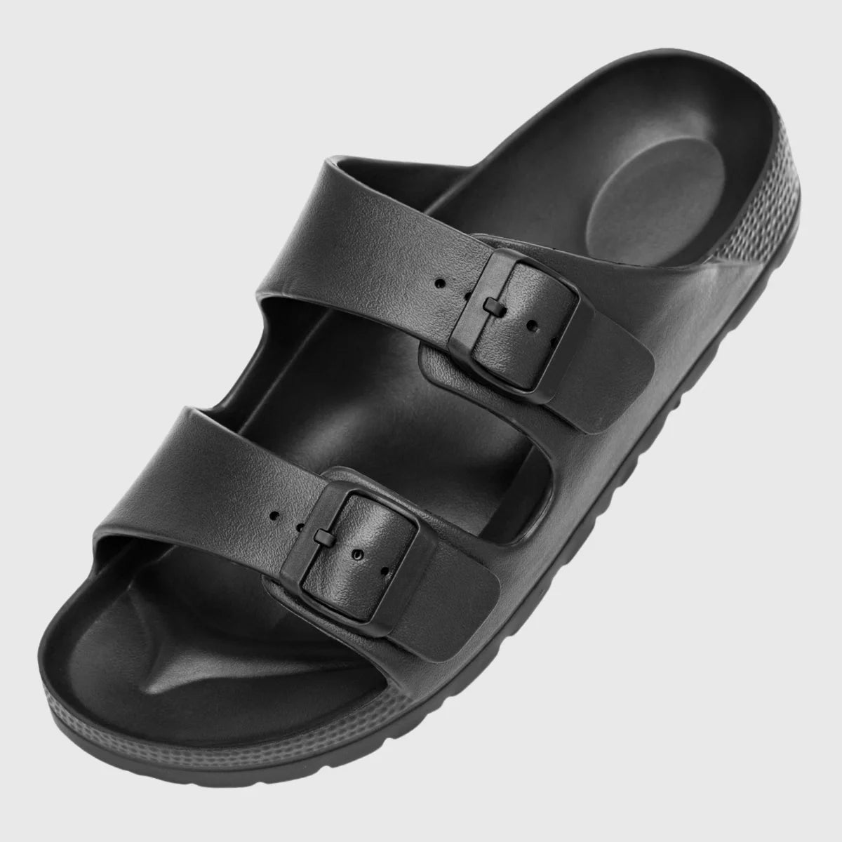 Alpine Swiss Mens Double Strap Slide Sandals EVA Flat Casual Comfortable Shoes