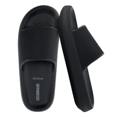 CUSHIONAIRE Men's Feather cloud recovery pool slide with +Comfort